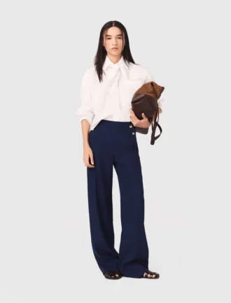 Pantalones marineros de mezcla de lino