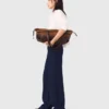 Pantalones marineros de mezcla de lino Pantalones marineros de mezcla de lino