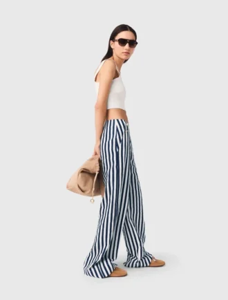 Pantalones marineros de mezcla de lino