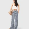 Pantalones marineros de mezcla de lino