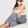 Pantalones marineros de mezcla de lino
