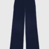Pantalones marineros de mezcla de lino Pantalones marineros de mezcla de lino