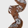 Pañuelo de seda con estampado bandana