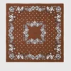 Pañuelo de seda con estampado bandana