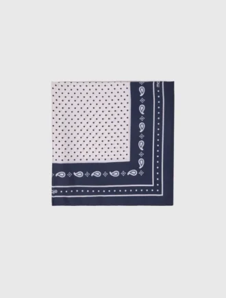 Pañuelo de seda estampado de 60 x 60