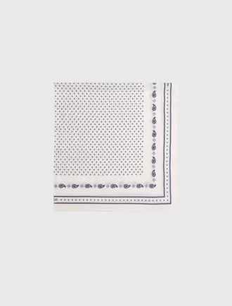 Pañuelo de seda estampado de 90 x 90
