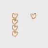 Pendientes de corazón asimétricos Pendientes de corazón asimétricos