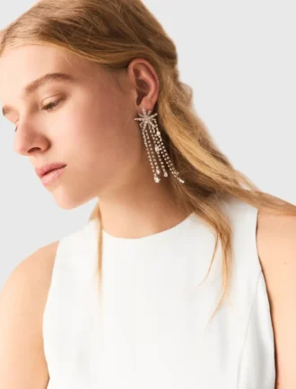 Pendientes de estrella con strass