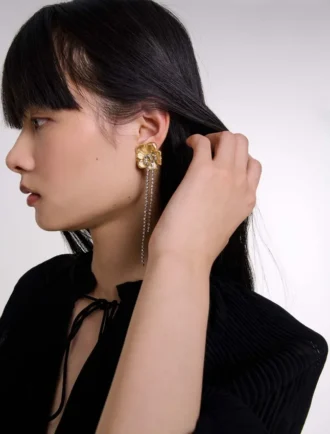 Pendientes de flores