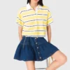 Polo de manga corta a rayas