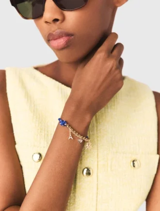 Pulsera con cadena de cordón marino