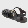 Sandalias de cuero con múltiples tiras