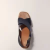 Sandalias de plataforma de piel