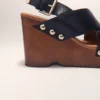 Sandalias de plataforma de piel