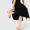 Sandalias de tacón de piel metalizada