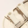 Sandalias planas de piel