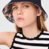 Sombrero de pescador reversible con estampado de frutas
