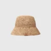 Sombrero de rafia de ganchillo Sombrero de rafia de ganchillo