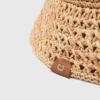 Sombrero de rafia de ganchillo Sombrero de rafia de ganchillo