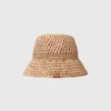 Sombrero de rafia de ganchillo Sombrero de rafia de ganchillo