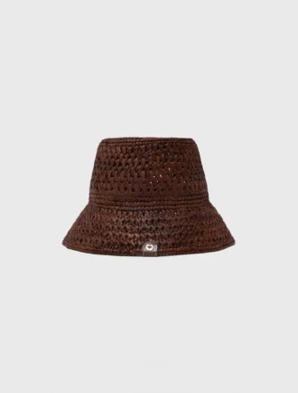 Sombrero de rafia natural multicolor