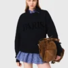 Sudadera con logotipo «Paris» en relieve Sudadera con logotipo «Paris» en relieve