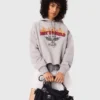 Sudadera corta con logotipo bordado Sudadera corta con logotipo bordado