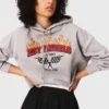 Sudadera corta con logotipo bordado Sudadera corta con logotipo bordado