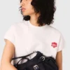 Sudadera corta de felpa bordada Sudadera corta de felpa bordada