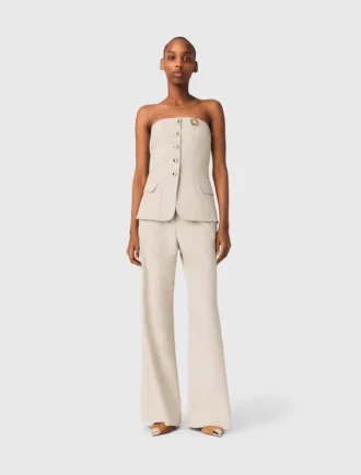 Top bustier entallado