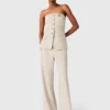 Top bustier entallado