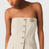 Top bustier entallado