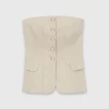 Top bustier entallado