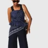 Top bustier estampado