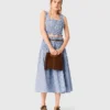 Top de algodón con smocks y pedrería