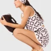 Top de croché con estampado floral