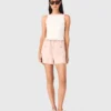 Top de cuello alto recto