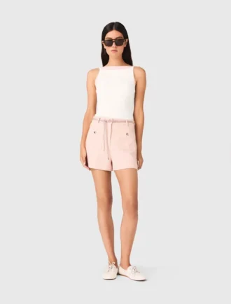 Top de cuello alto recto