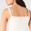 Top de cuello alto recto