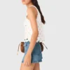 Top de ganchillo con efecto espejo