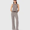 Top de ganchillo en zigzag