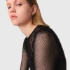 Top de jersey con diamantes