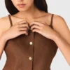 Top de mezcla de lino