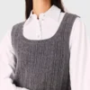 Top de punto con camisa extraíble