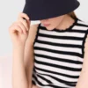 Sombrero de pescador reversible con estampado de frutas