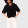 Top de terciopelo con lentejuelas
