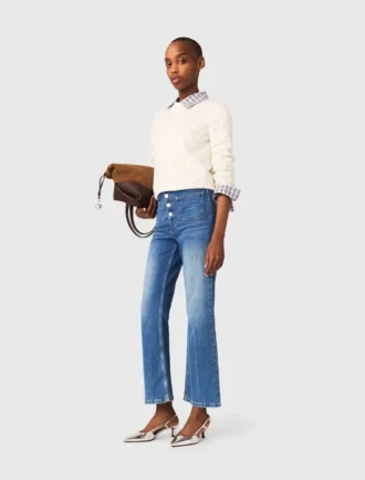 Vaqueros de denim con bolsillos