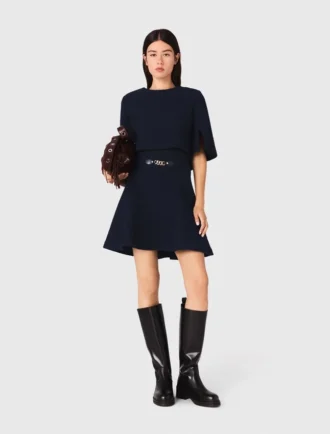 Vestido 2 en 1 con efecto tweed