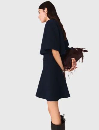 Vestido 2 en 1 con efecto tweed
