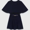 Vestido 2 en 1 con efecto tweed